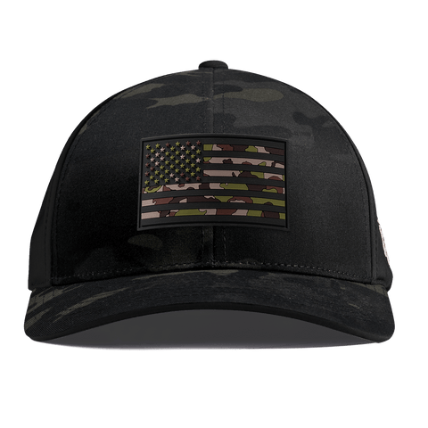 Green Camo Glory PVC Curved Performance Multicam