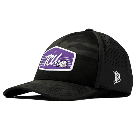 Texas Christian University "Horned Frogs Football" Curved Performance Multicam