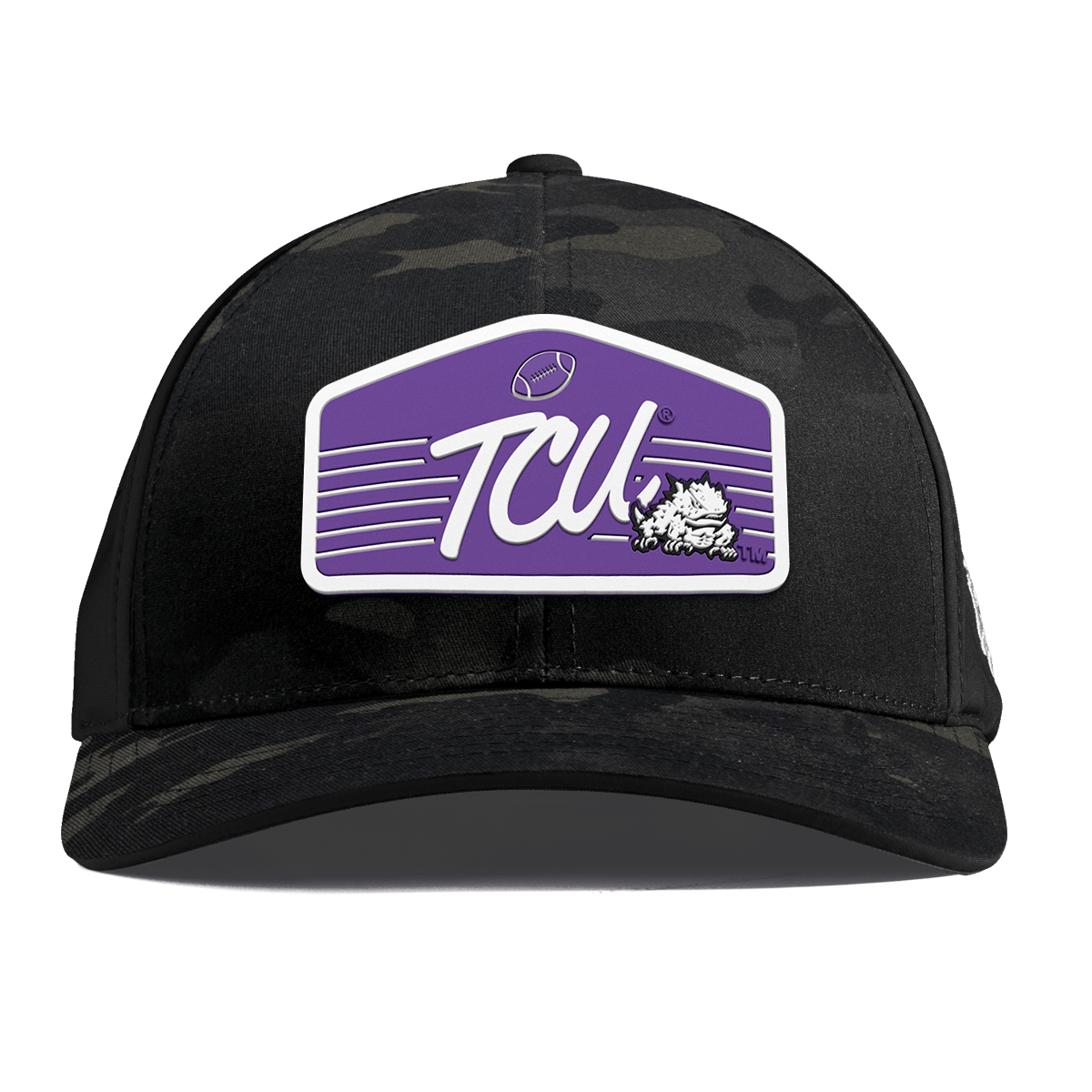 Texas Christian University "Horned Frogs Football" Curved Performance Multicam