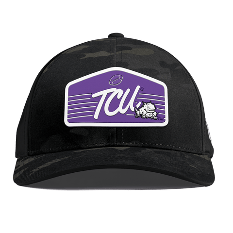 Texas Christian University "Horned Frogs Football" Curved Performance Multicam