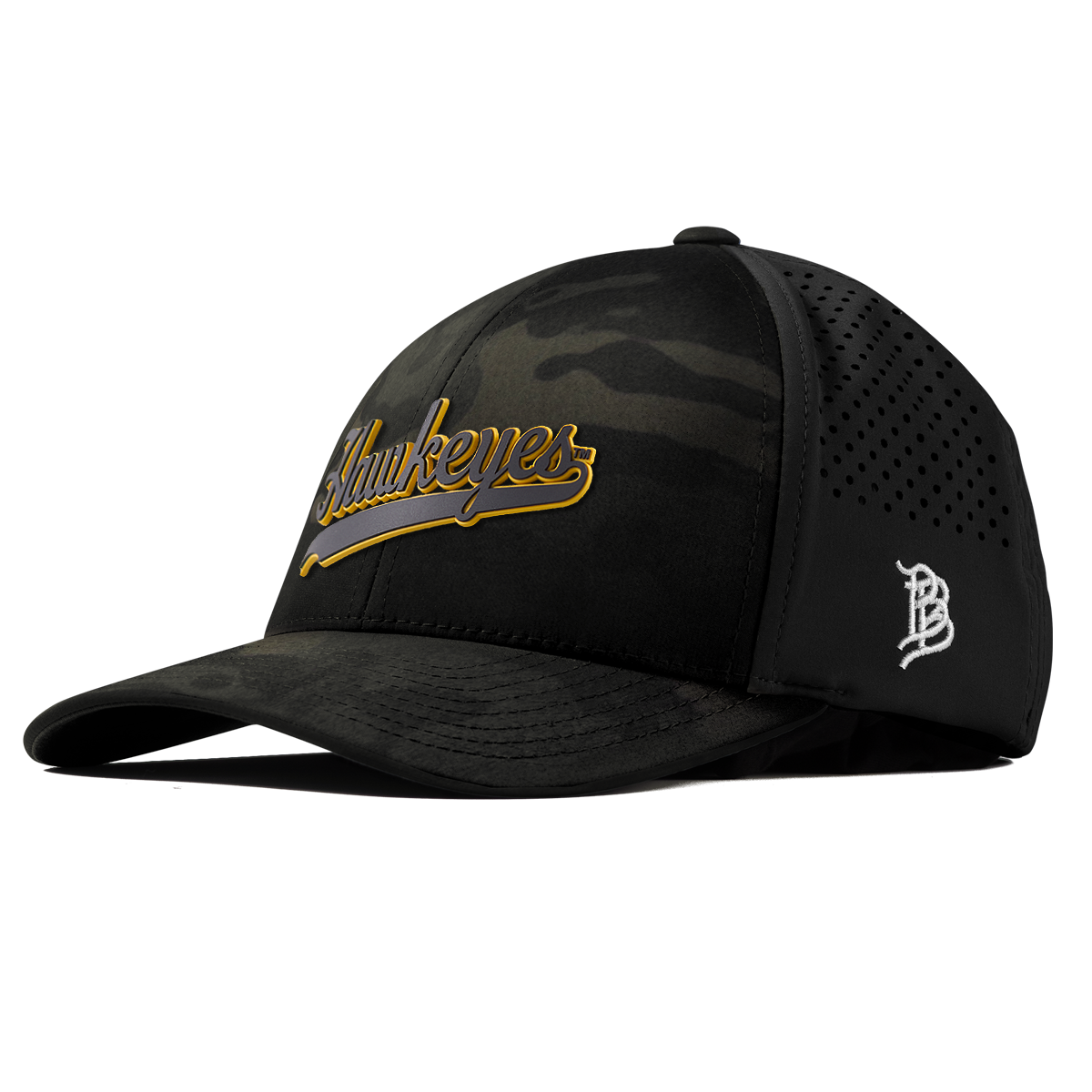 University of Iowa "Iowa Hawkeyes Script" Curved Performance Multicam