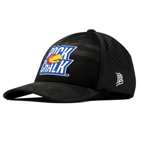 University of Kansas "Kansas Rock Chalk Block" Curved Performance Multicam