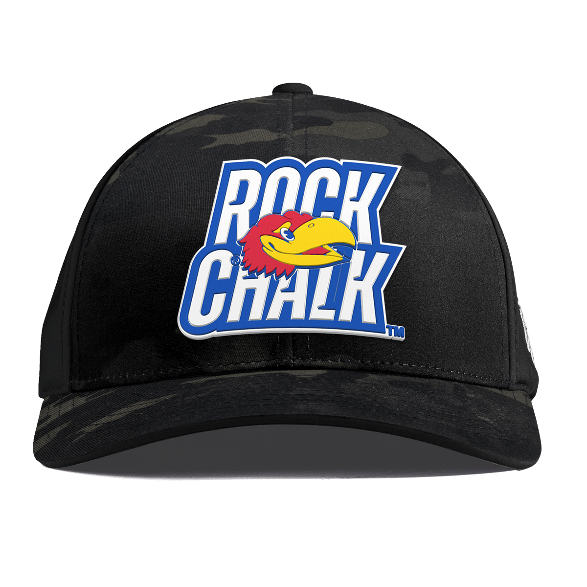 University of Kansas "Kansas Rock Chalk Block" Curved Performance Multicam
