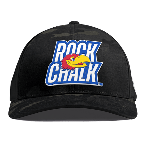 University of Kansas "Kansas Rock Chalk Block" Curved Performance Multicam