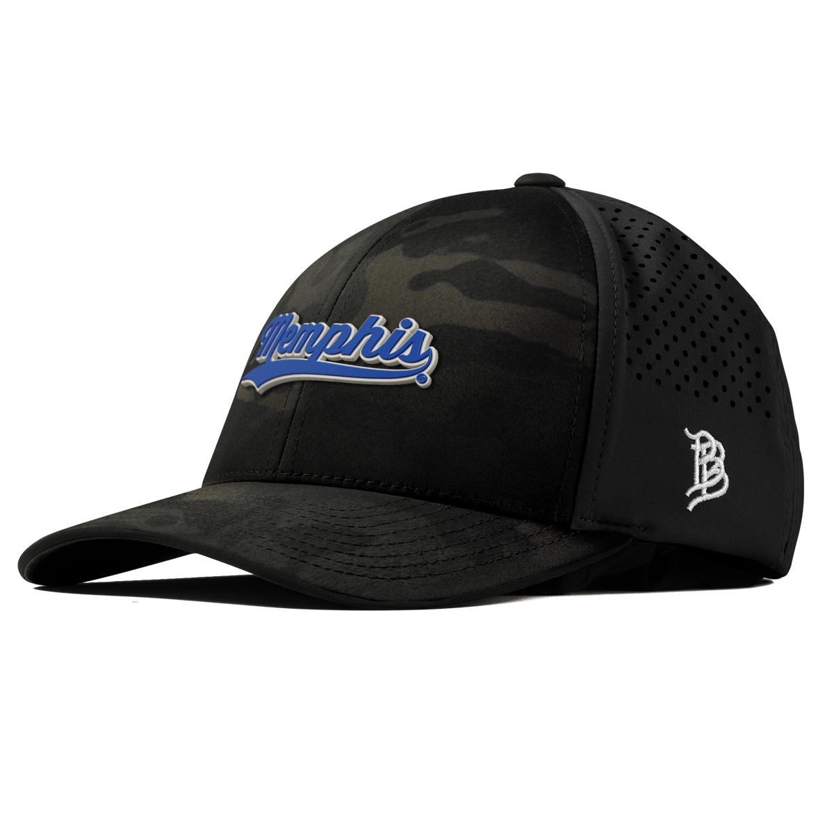 University of Memphis "Memphis Script" Curved Performance Multicam
