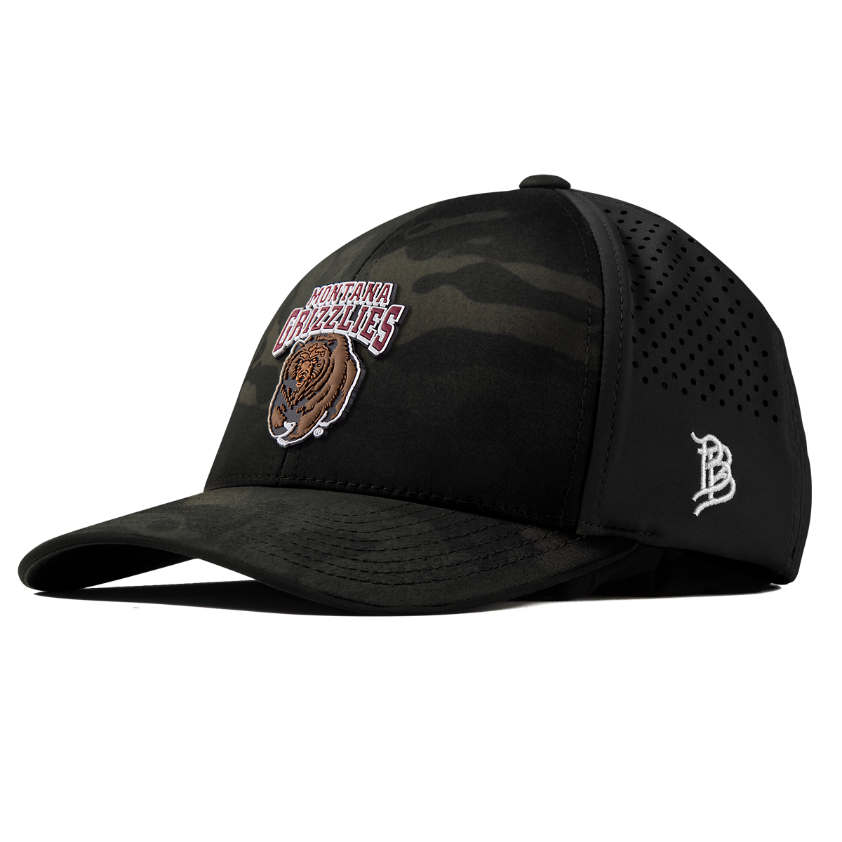 University of Montana "Montana Grizzlies Team Logo" Curved Performance Multicam