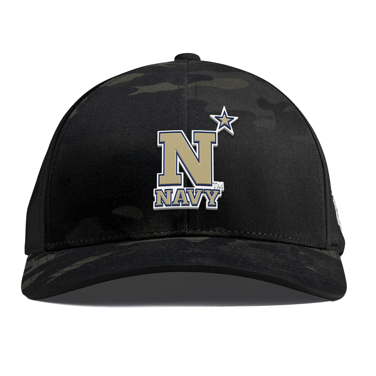 United States Naval Academy "Naval Academy Team Logo Gold" Curved Performance Multicam