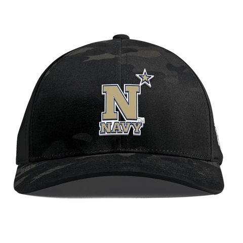 United States Naval Academy "Naval Academy Team Logo Gold" Curved Performance Multicam