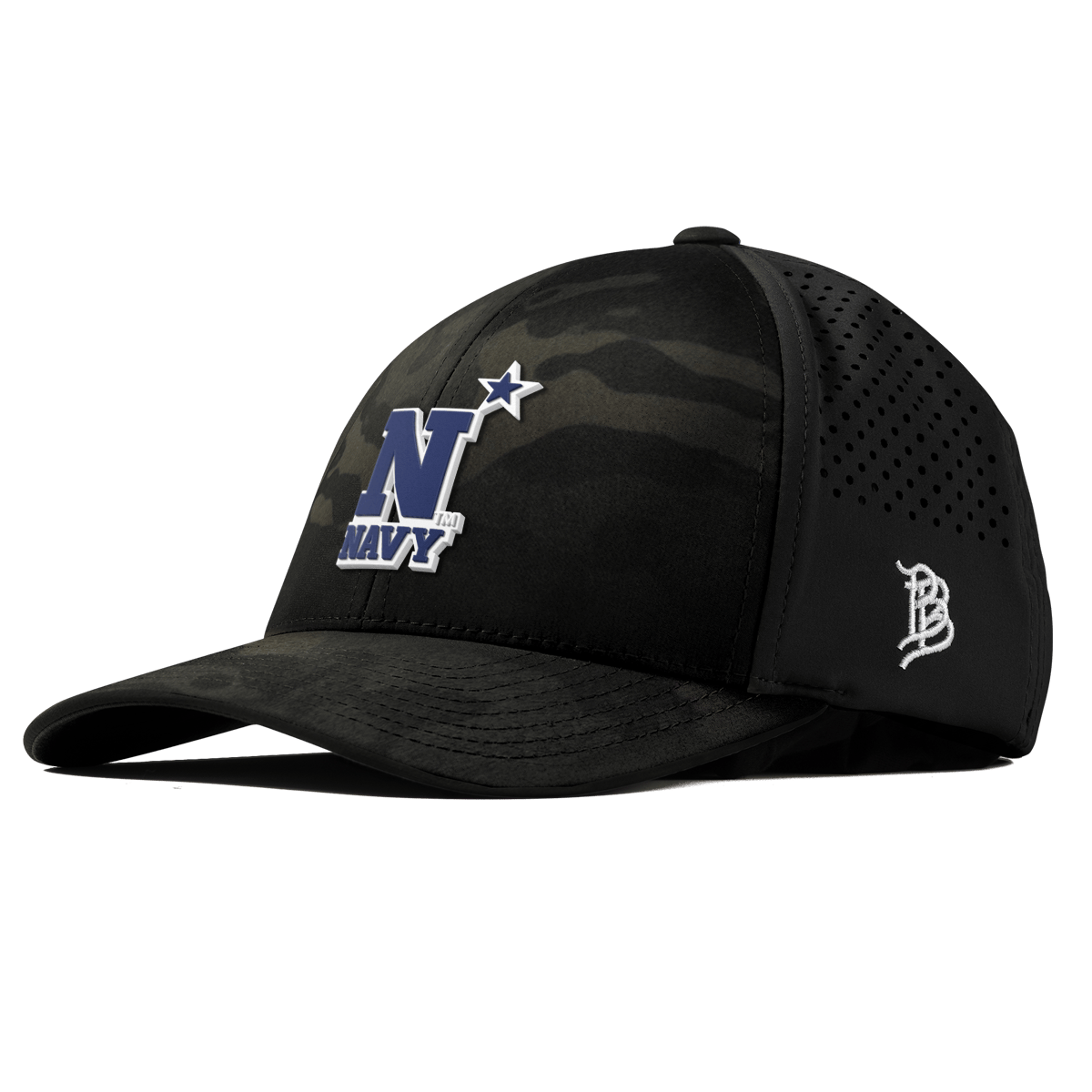 United States Naval Academy "Naval Academy Team Logo Navy" Curved Performance Multicam