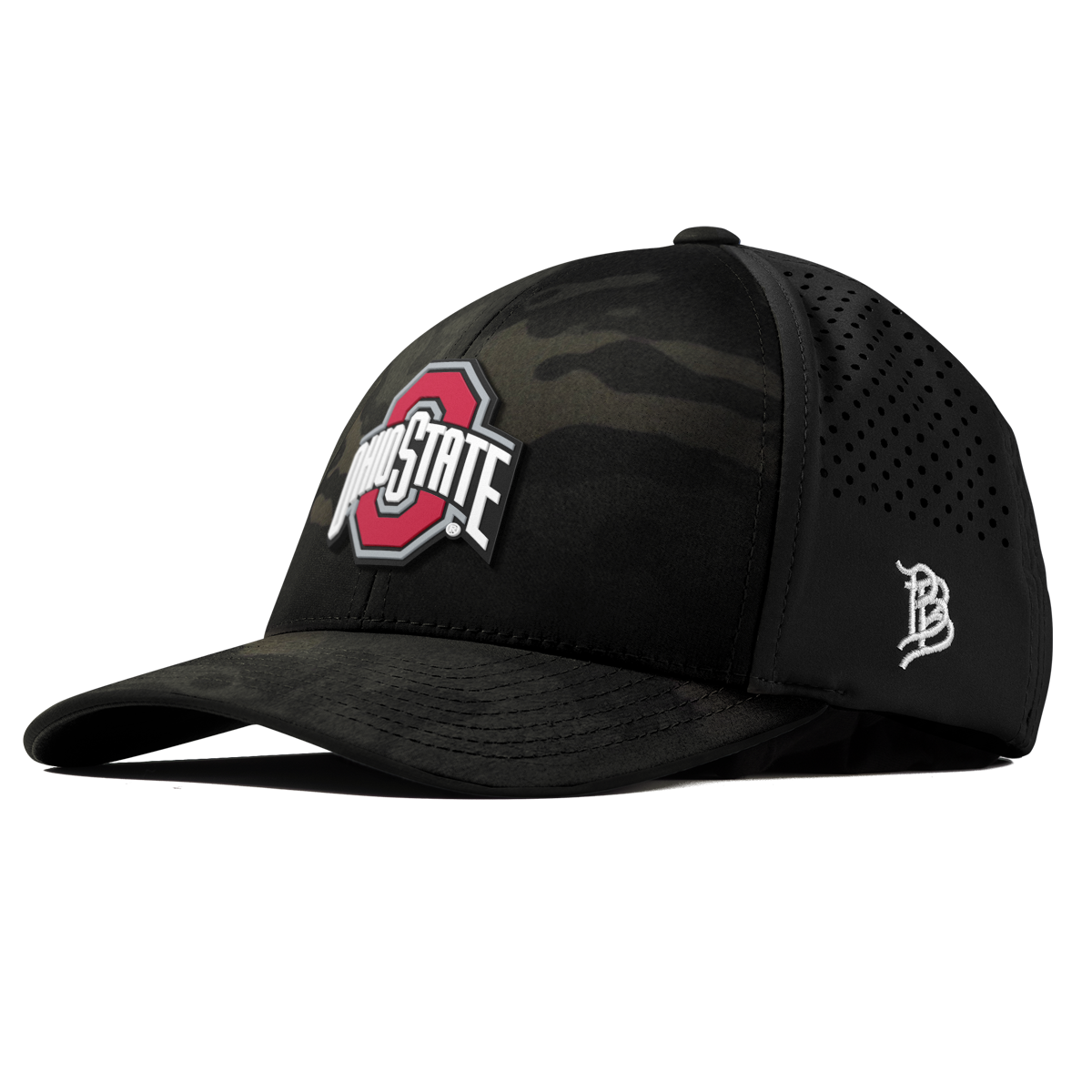 Ohio State University "Ohio State Gray Team Logo" Curved Performance Multicam