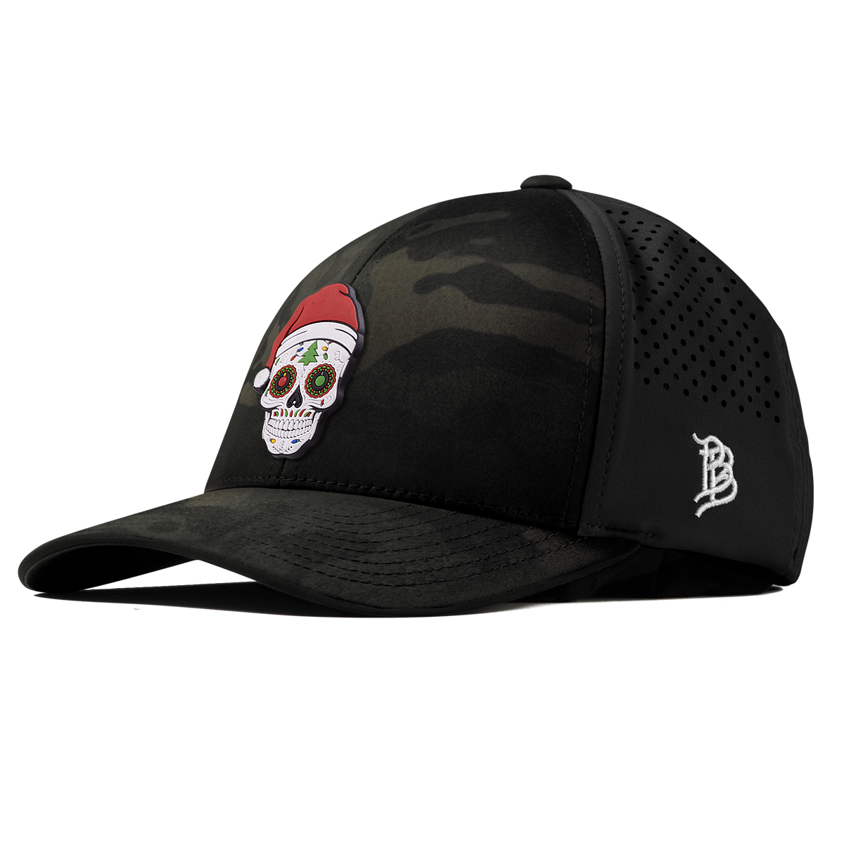 Santa Skull PVC Curved Performance Multicam