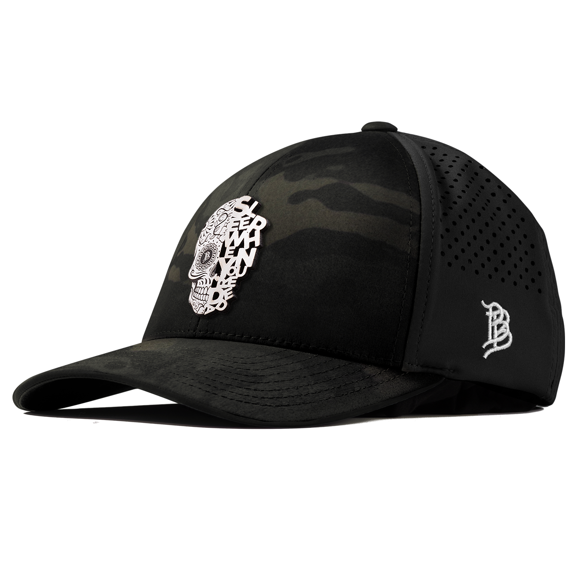 Sleep When You're Dead Skull Curved Performance Multicam