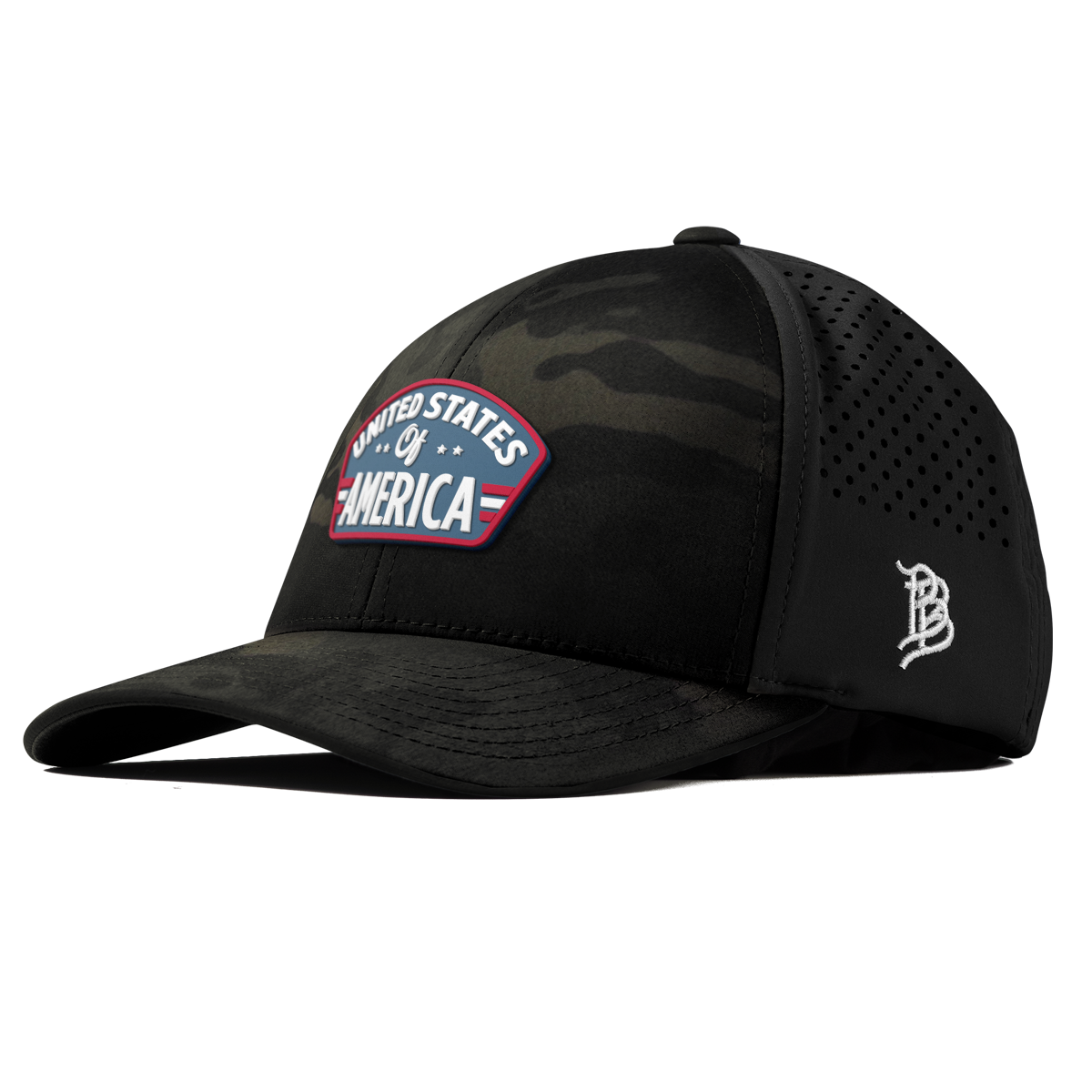 United States of America Badge Curved Performance Multicam