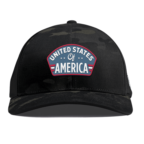 United States of America Badge Curved Performance Multicam