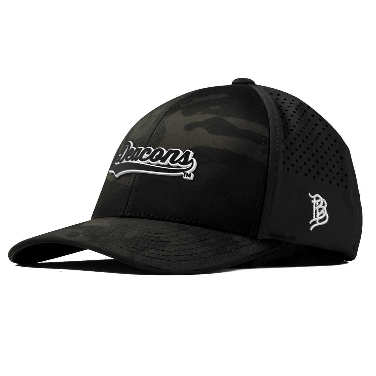Wake Forest University "Vintage Deacons Script" Curved Performance Multicam