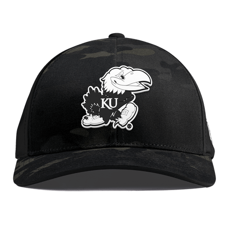 University of Kansas "Vintage Jayhawk" Curved Performance Multicam