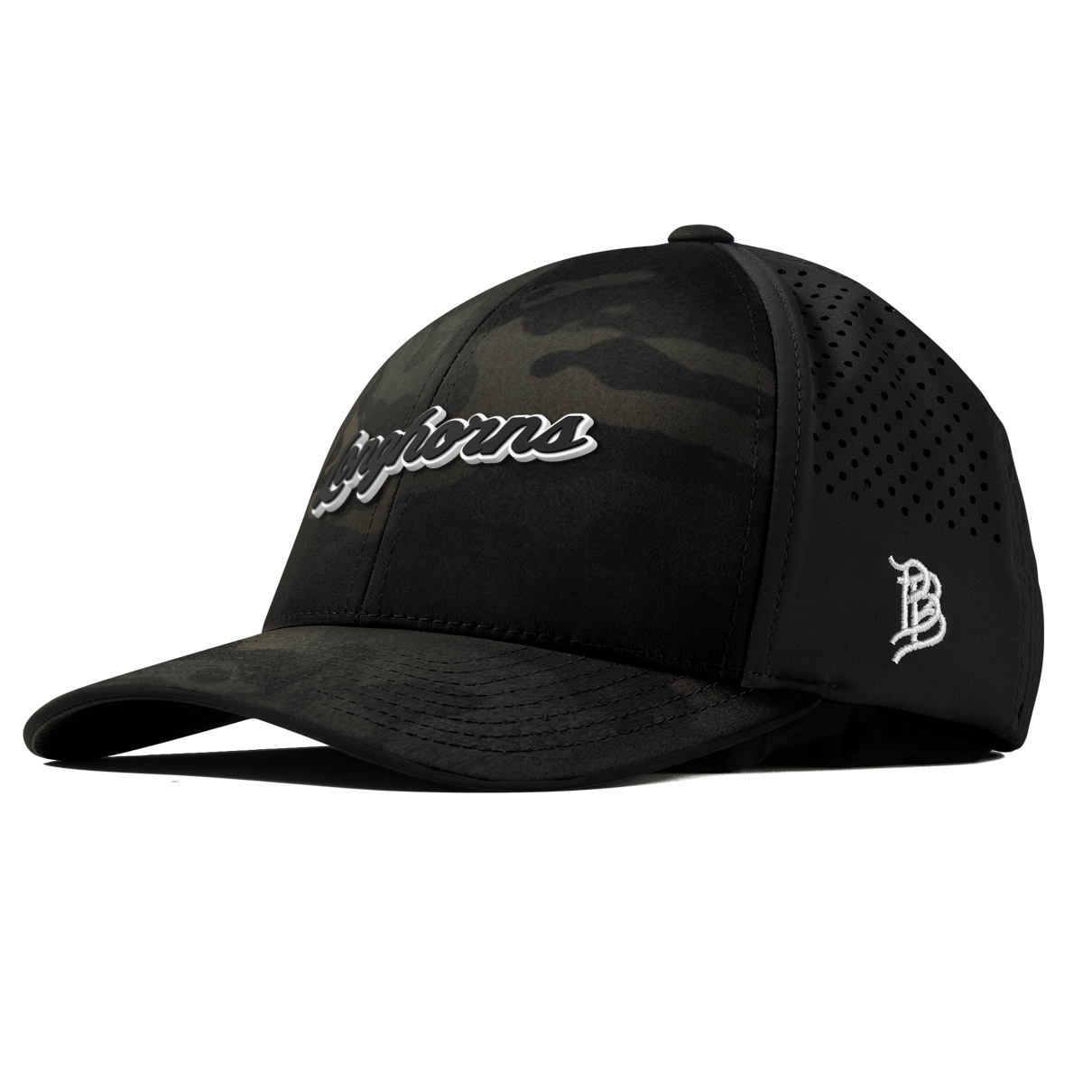 University of Texas "Vintage Texas Longhorn Script" Curved Performance Multicam