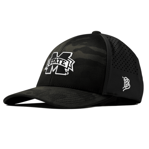 Mississippi State University "Vintage Miss State Team Logo" Curved Performance Multicam