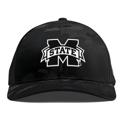 Mississippi State University "Vintage Miss State Team Logo" Curved Performance Multicam