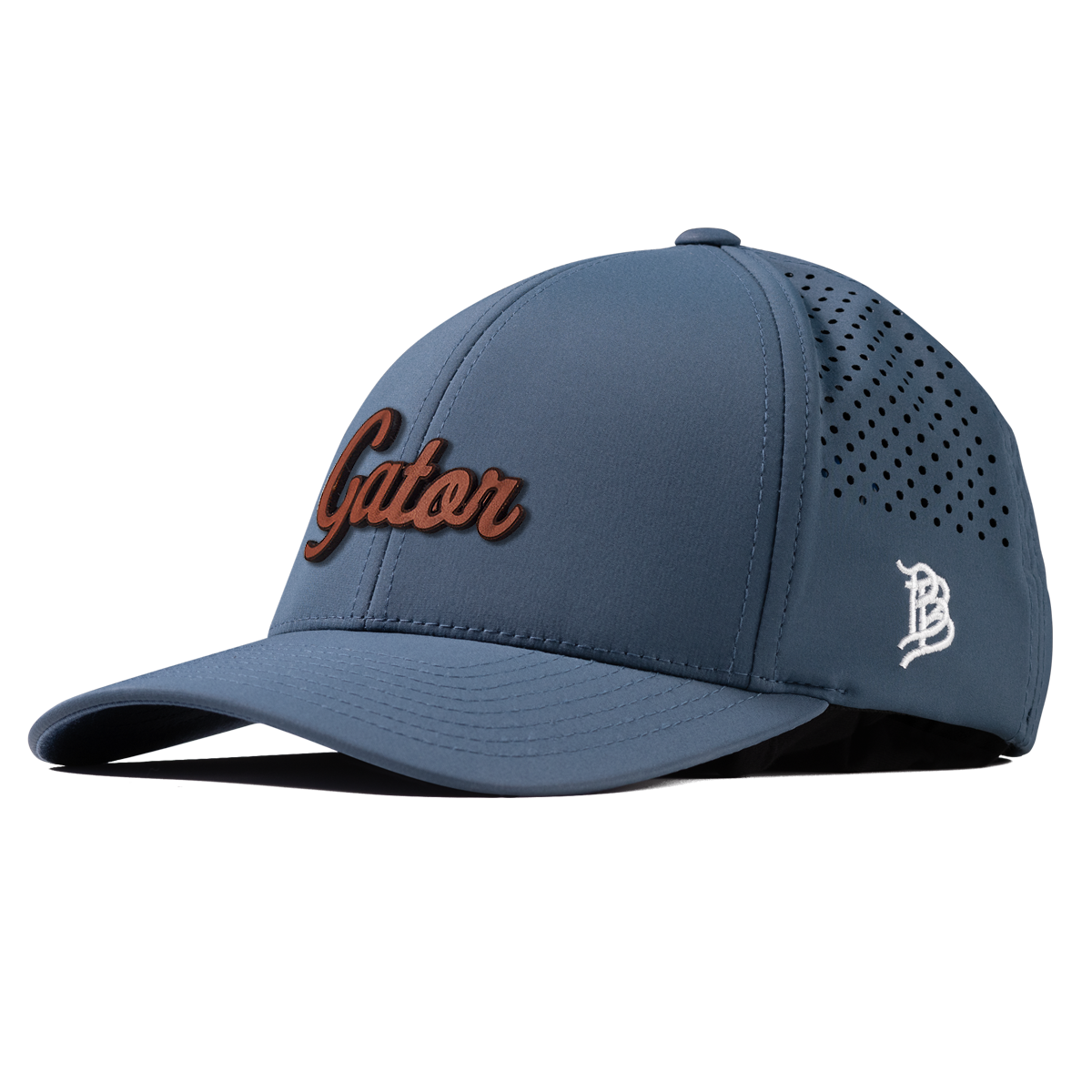 Gator Script Tan Curved Performance Navy
