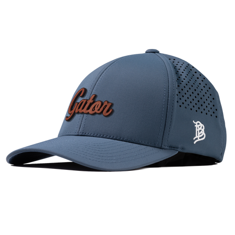 Gator Script Tan Curved Performance Navy