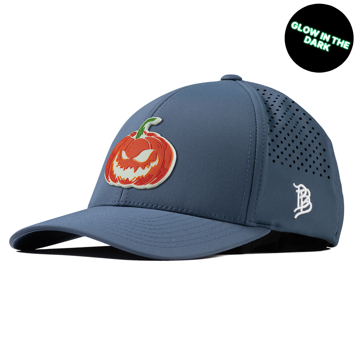 Jack-O-Lantern Glow Curved Performance Navy