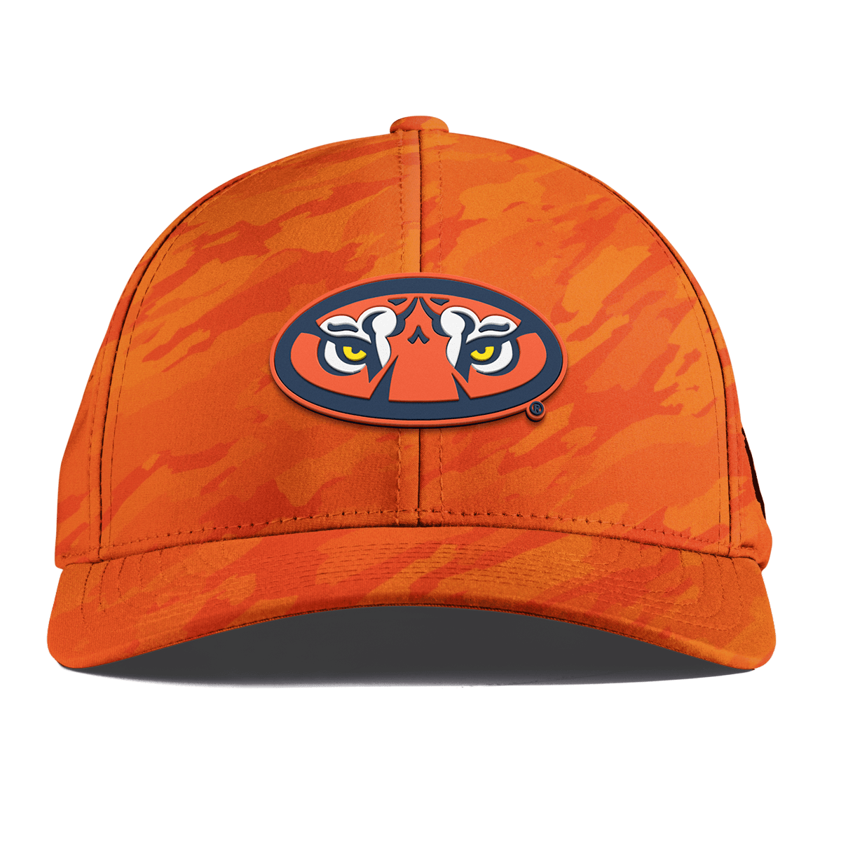 Auburn University "Auburn Tiger Eyes" Curved Performance Blaze Orange Camo