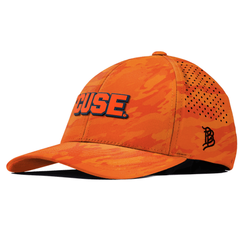 Syracuse University "Cuse Block" Curved Performance Blaze Orange Camo
