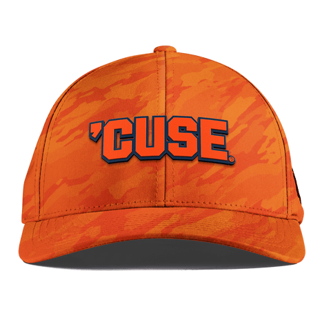 Syracuse University "Cuse Block" Curved Performance Blaze Orange Camo