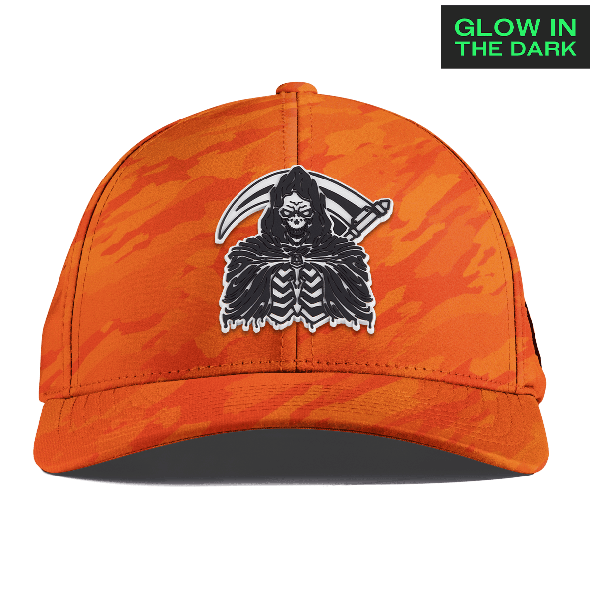 Grim Reaper Glow Curved Performance Blaze Orange Camo