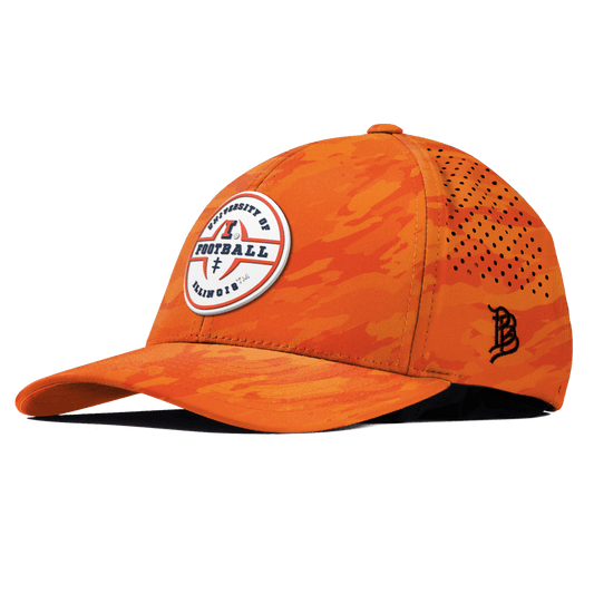 University of Illinois "Illinois Football Legacy" Curved Performance Blaze Orange Camo