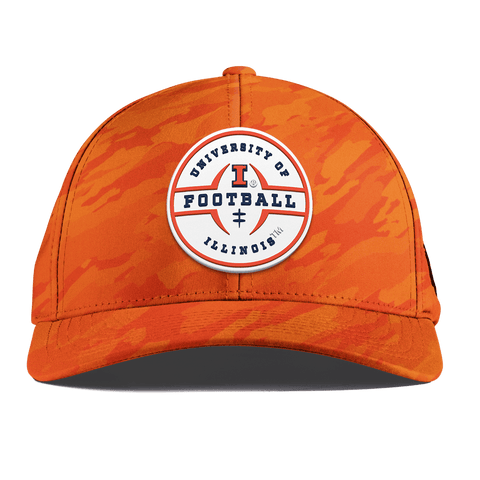 University of Illinois "Illinois Football Legacy" Curved Performance Blaze Orange Camo