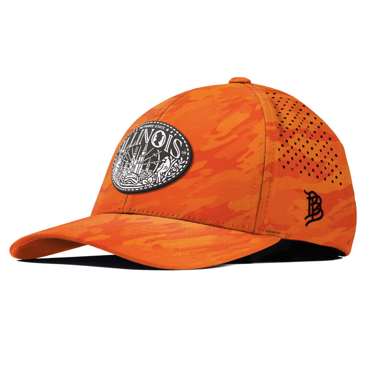 Illinois Traveler Curved Performance Blaze Orange Camo