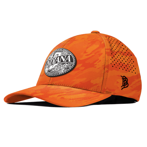 Indiana Traveler Curved Performance Blaze Orange Camo