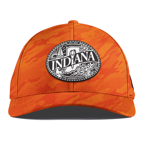 Indiana Traveler Curved Performance Blaze Orange Camo