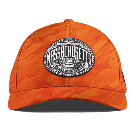 Massachusetts Traveler Curved Performance Blaze Orange Camo