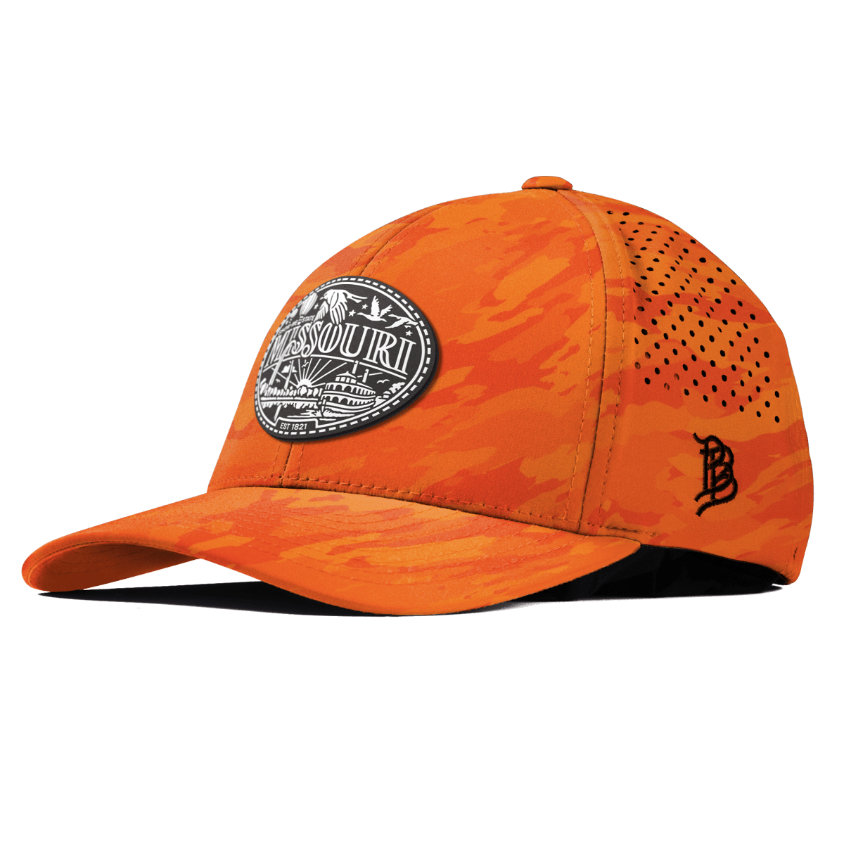 Missouri Traveler Curved Performance Blaze Orange Camo