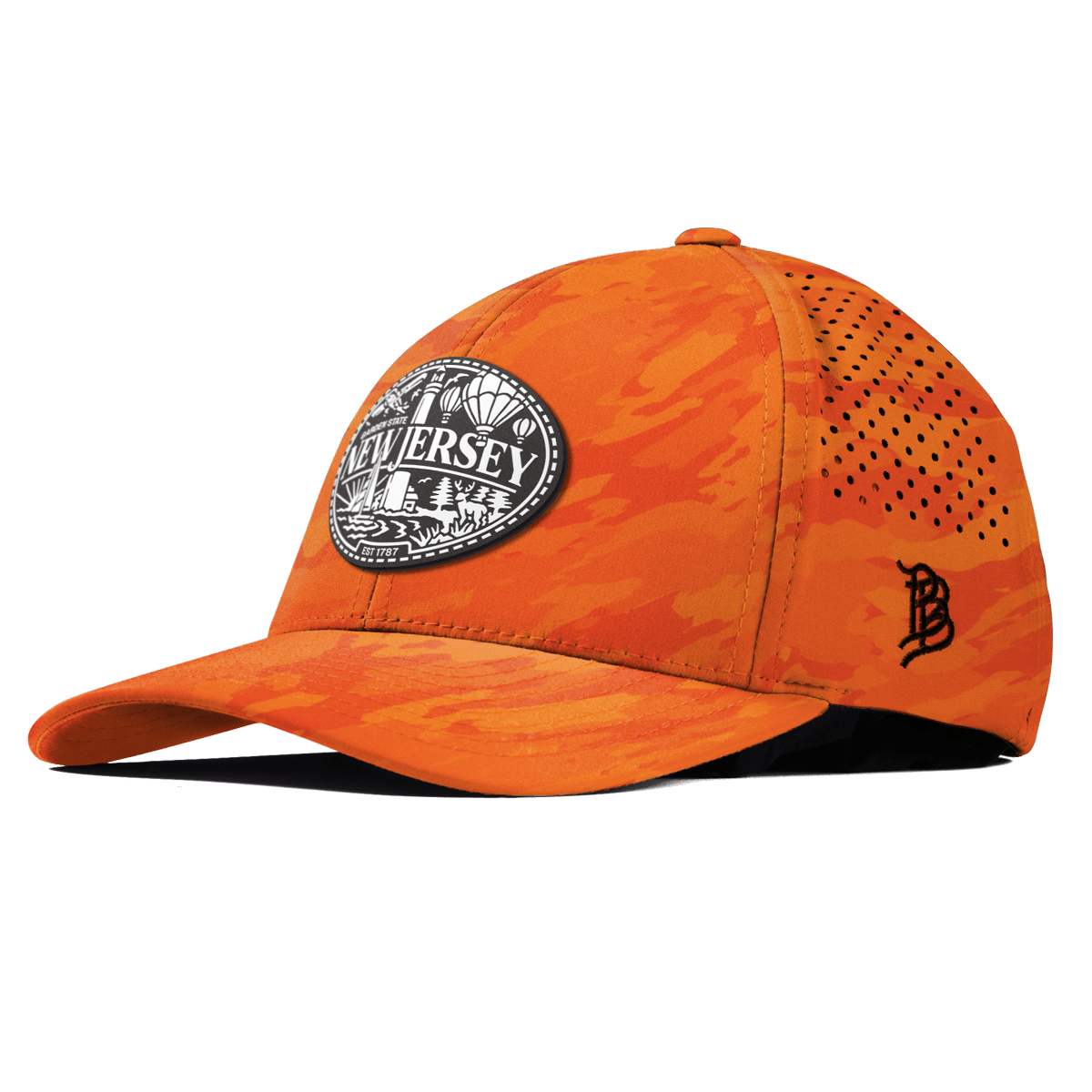 New Jersey Traveler Curved Performance Blaze Orange Camo