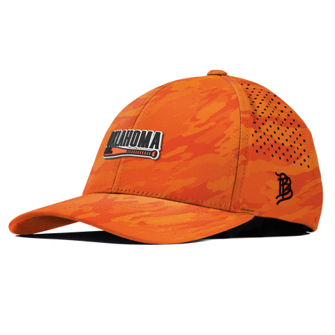Oklahoma State University "OSU Baseball" Curved Performance Blaze Orange Camo