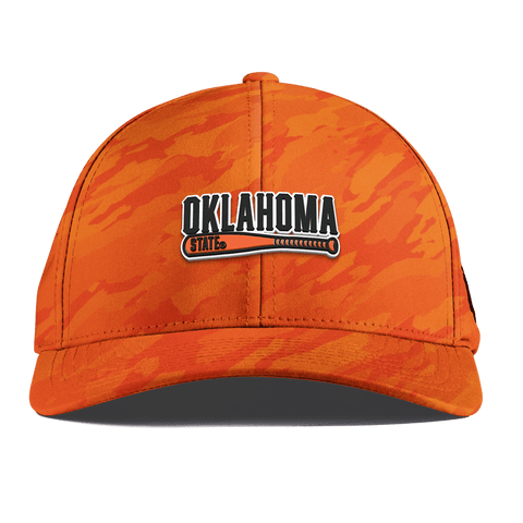 Oklahoma State University "OSU Baseball" Curved Performance Blaze Orange Camo