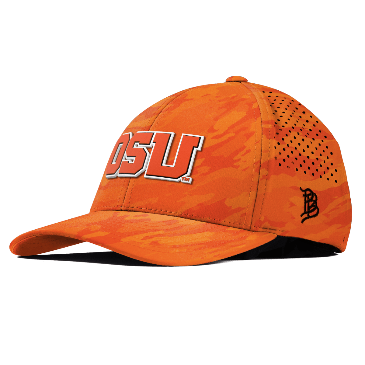 Oregon State University "Oregon State Block" Curved Performance Blaze Orange Camo