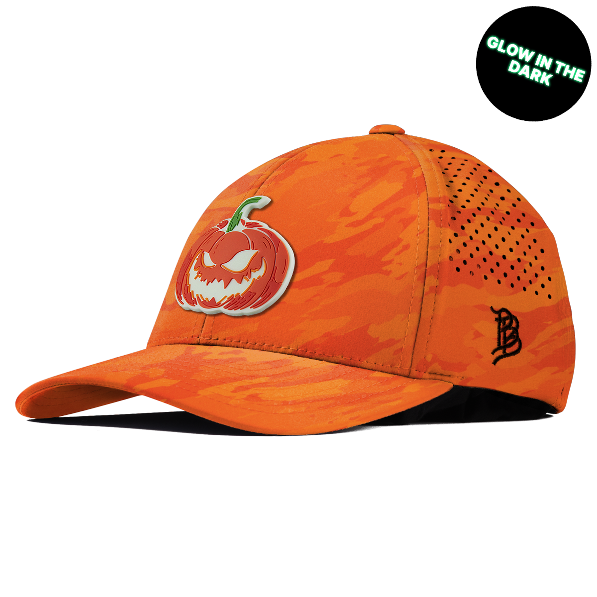 Jack-O-Lantern Glow Curved Performance Orange Camo