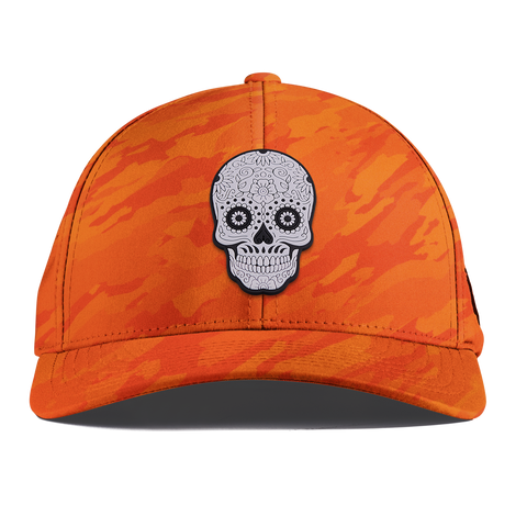 Sugar Skull PVC Curved Performance Blaze Orange Camo