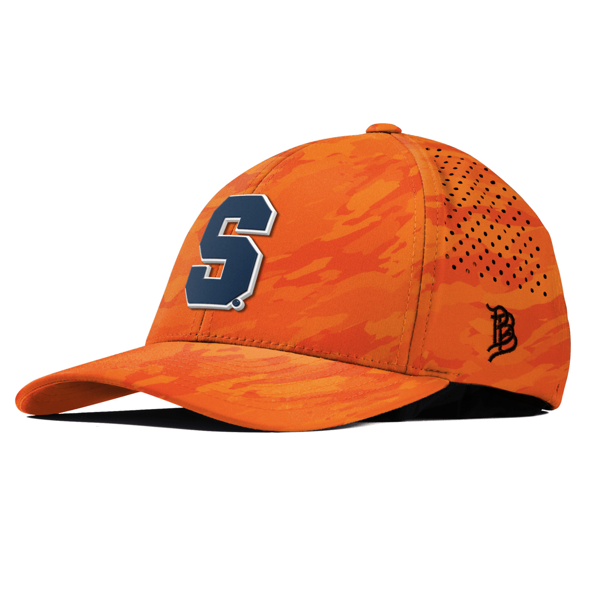 Syracuse University "Syracuse Navy Block" Curved Performance Blaze Orange Camo