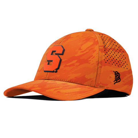 Syracuse University "Syracuse Orange Block" Curved Performance Blaze Orange Camo