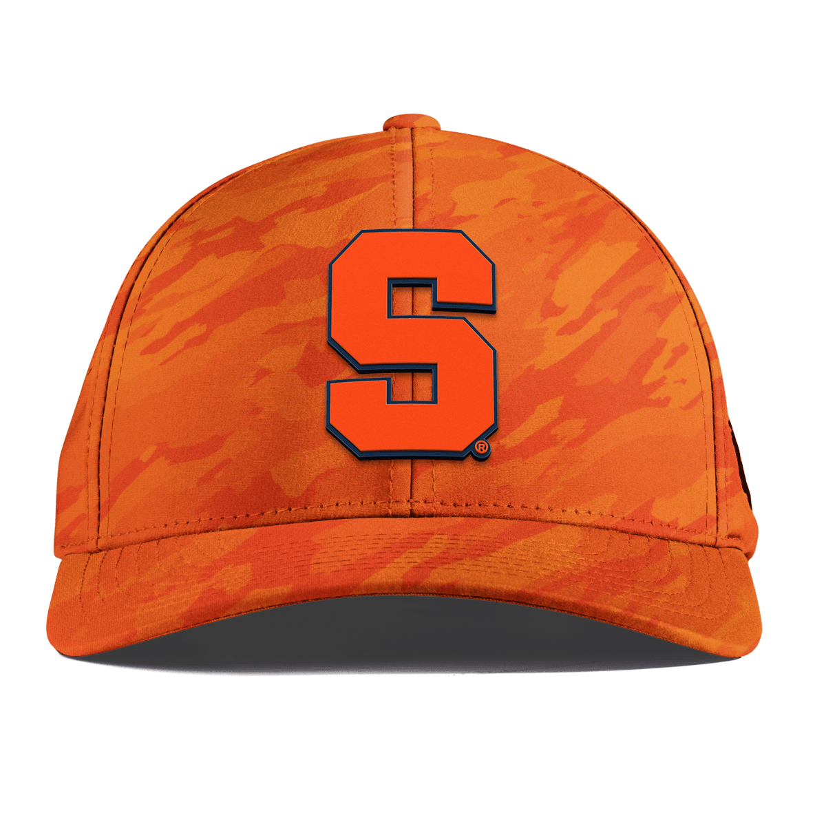 Syracuse University "Syracuse Orange Block" Curved Performance Blaze Orange Camo