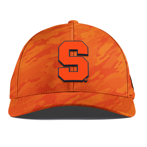 Syracuse University "Syracuse Orange Block" Curved Performance Blaze Orange Camo