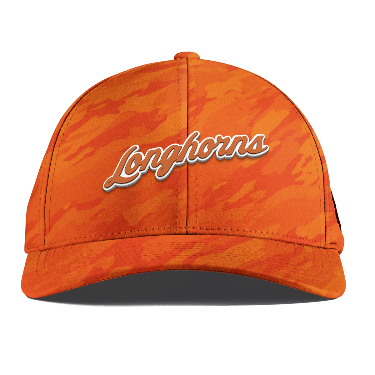 University of Texas "Texas Longhorn Script" Curved Performance Blaze Orange Camo