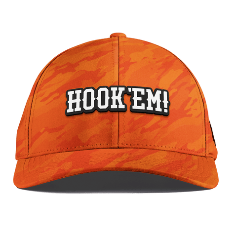 University of Texas "Vintage Hook'Em Horns" Curved Performance Blaze Orange Camo