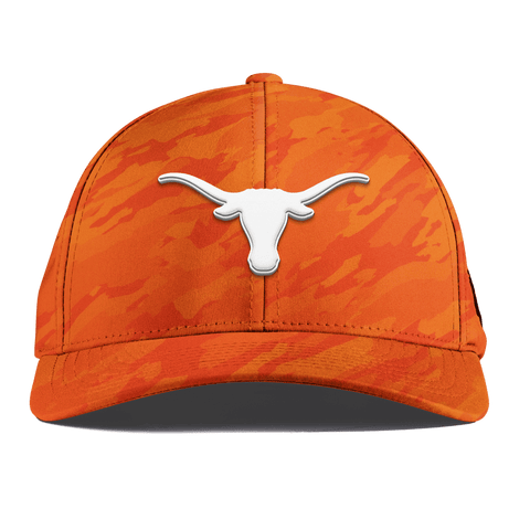 University of Texas "Vintage Texas Longhorn" Curved Performance Blaze Orange Camo
